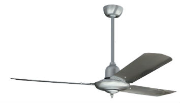 Colonial Brushed Al With Extension Pole AC Motor Fan