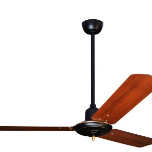 Colonial Matt Black (brass trim) With 3M Dark Teak Blade AC Motor Fan Colonial Matt Black (brass trim) With 3M Dark Teak Blade AC Motor Fan