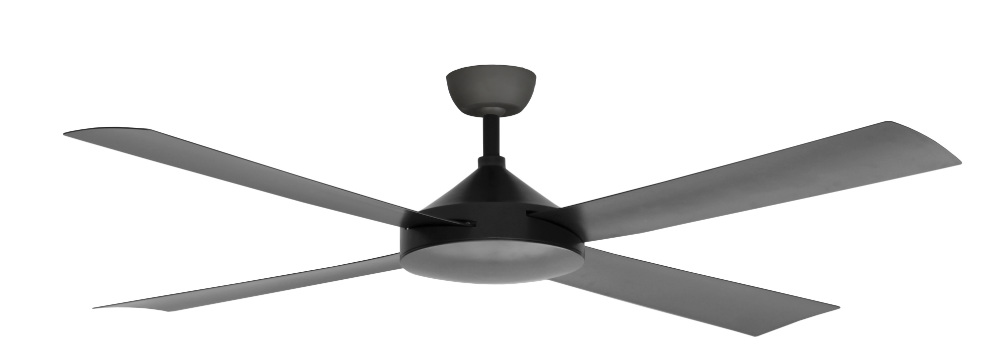 Contemporary Milano Matt pewter No Light (4 Blade) AC Motor Fan