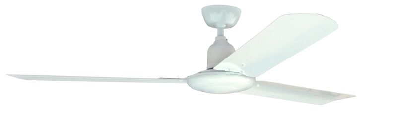 Retro White Flat Bottom (With Colonial Blade) AC Motor Fan