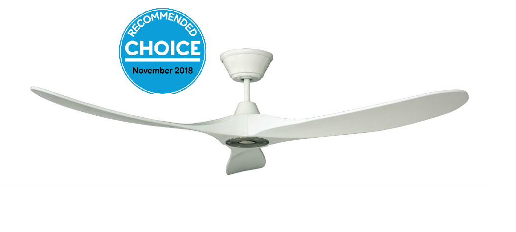 Milano Slider Junior White With White Solid Timber Blade Fan No Light
