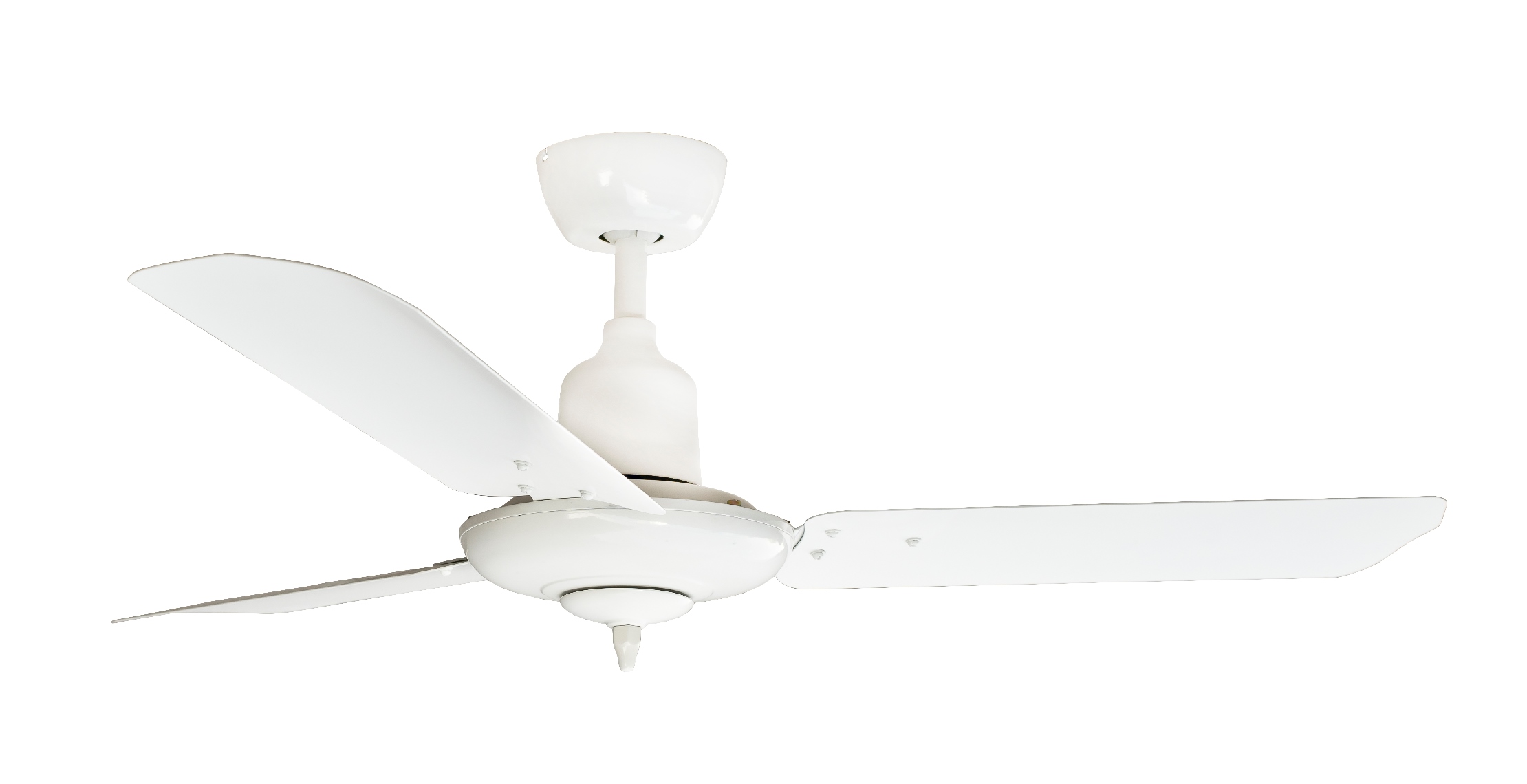 Colonial Matt White AC Motor Fan