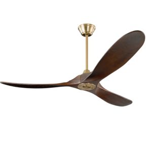 Milano SLIDER Junior Burnished Brass with Walnut Blade (NO LIGHT) Milano SLIDER Junior Burnished Brass with Walnut Blade (NO LIGHT)