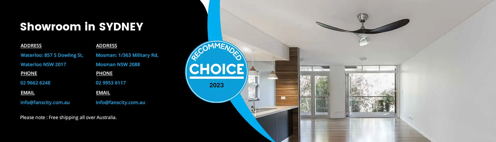 Showroom Fans in Sydney