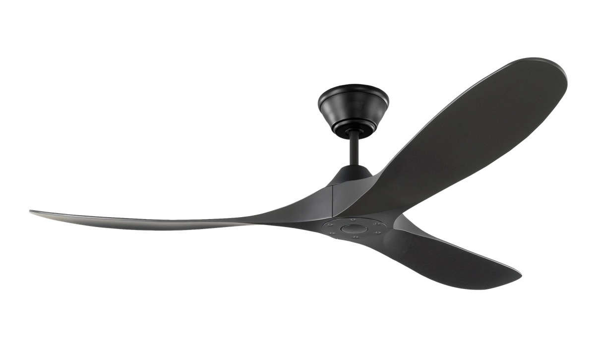 Milano Slider Zest Black with Black Blade Fan – No Light