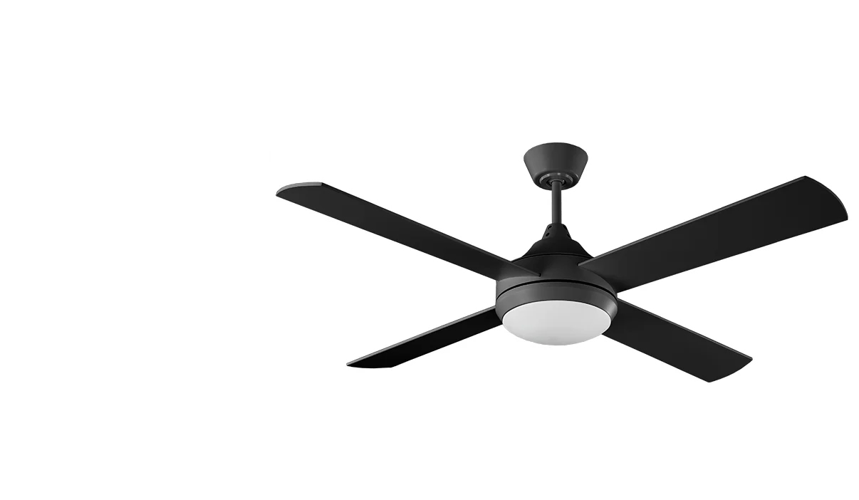 Milano Elite DC Black With (Dimmable LED) Light