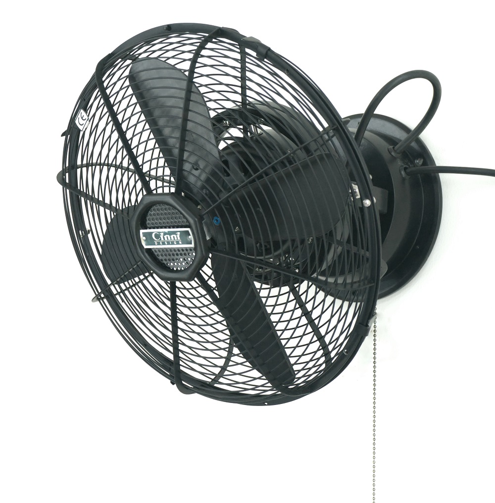 300mm Black Wall Fan