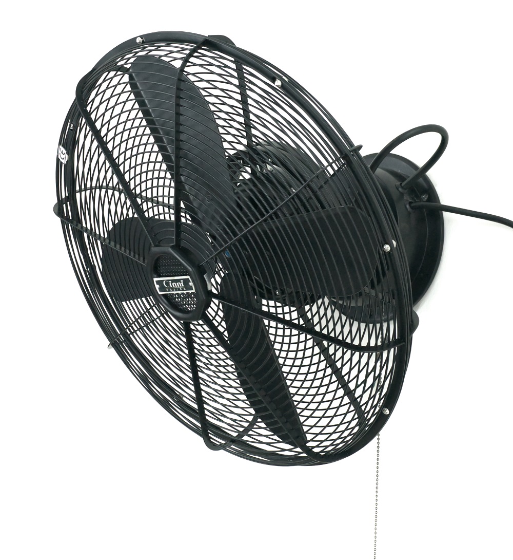 400mm Black Wall Fan