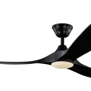 Milano Slider Mini Black With Black Blade With Dimmable Led Light