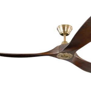 Milano Slider Mini Burnished Brass With Walnut Blade - No Light Milano Slider Mini Burnished Brass With Walnut Blade - No Light