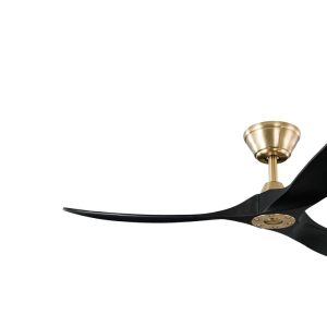 Milano Slider Mini Burnished Brass With Black Blade - No Light Milano Slider Mini Burnished Brass With Black Blade - No Light