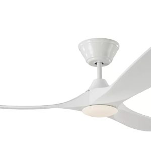 Milano Slider Mini White With White Blade With Dimmable Led Light Milano Slider Mini White With White Blade With Dimmable Led Light