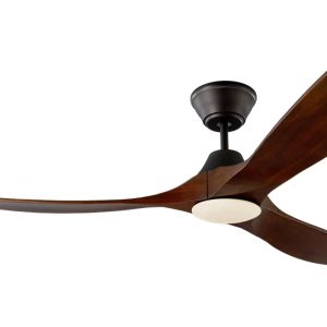 Milano Slider Mini Aged Pewter With Light Walnut Blade With Dimmable Led Light Milano Slider Mini Aged Pewter With Light Walnut Blade With Dimmable Led Light